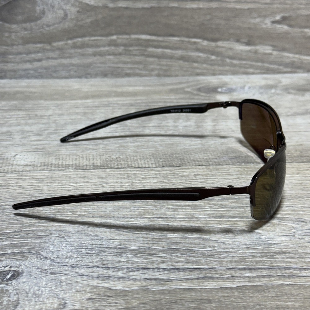 Design Optics Sunglasses Frames Brown Semi-Rimless 60-19-130 Frames Only TD1112 - Picture 3 of 8
